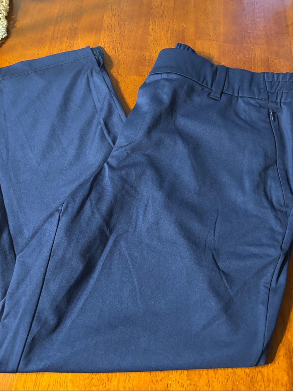 Lands' End Navy Cropped Dress Pants